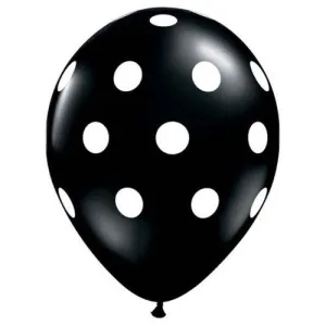 11 inch BIG POLKA DOTS - ONYX BLACK