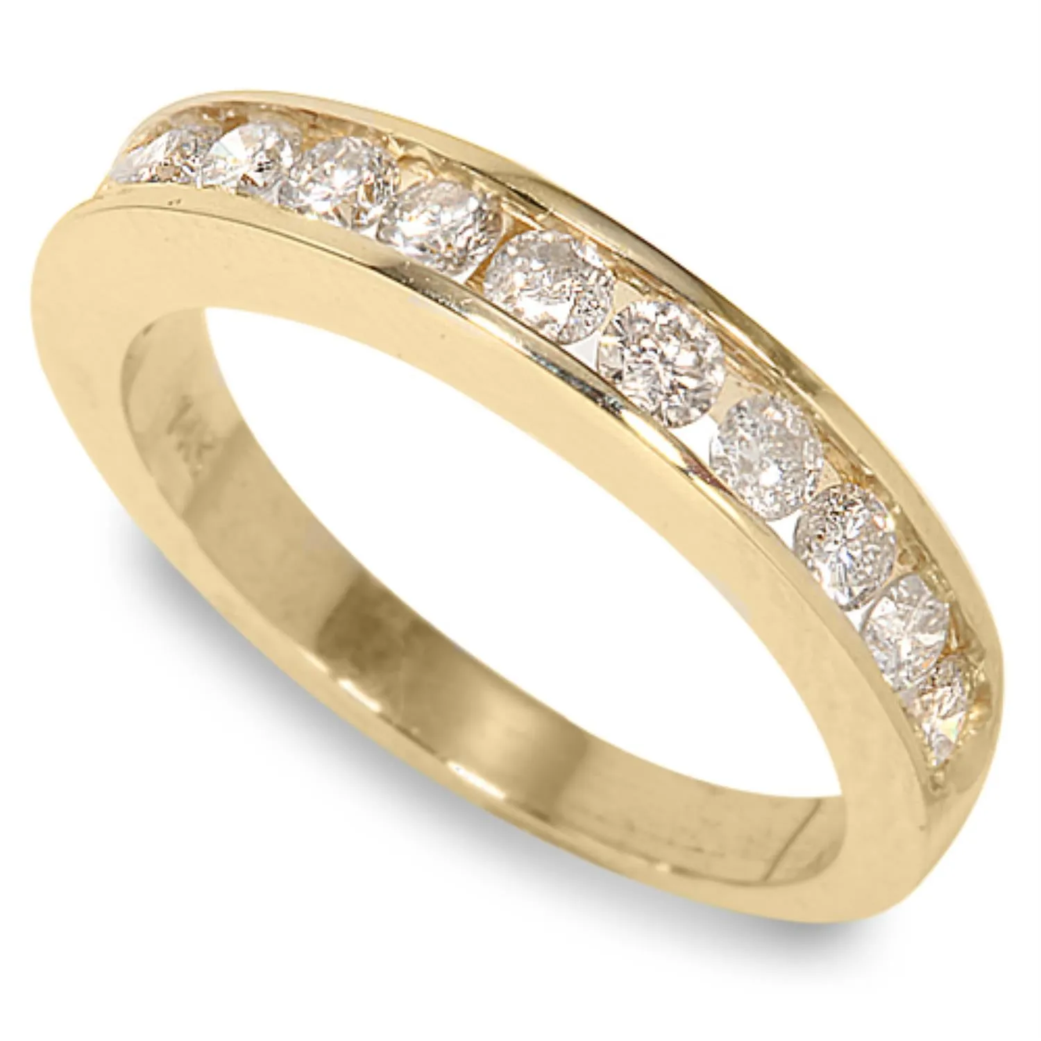 1/4 CTW Diamond Wedding Ring in 14KT Yellow Gold