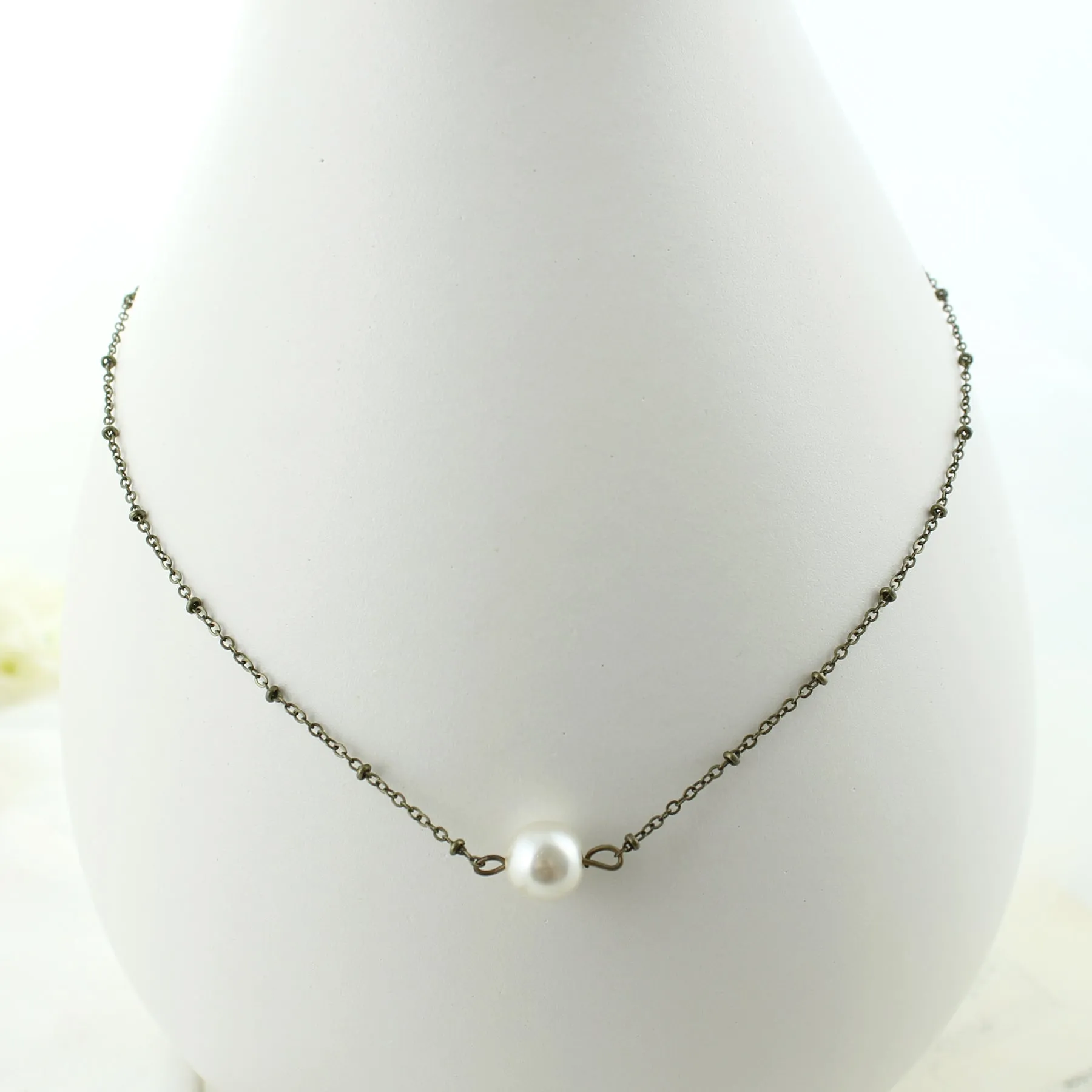 16 - 18" Pearl Satellite Chain Choker