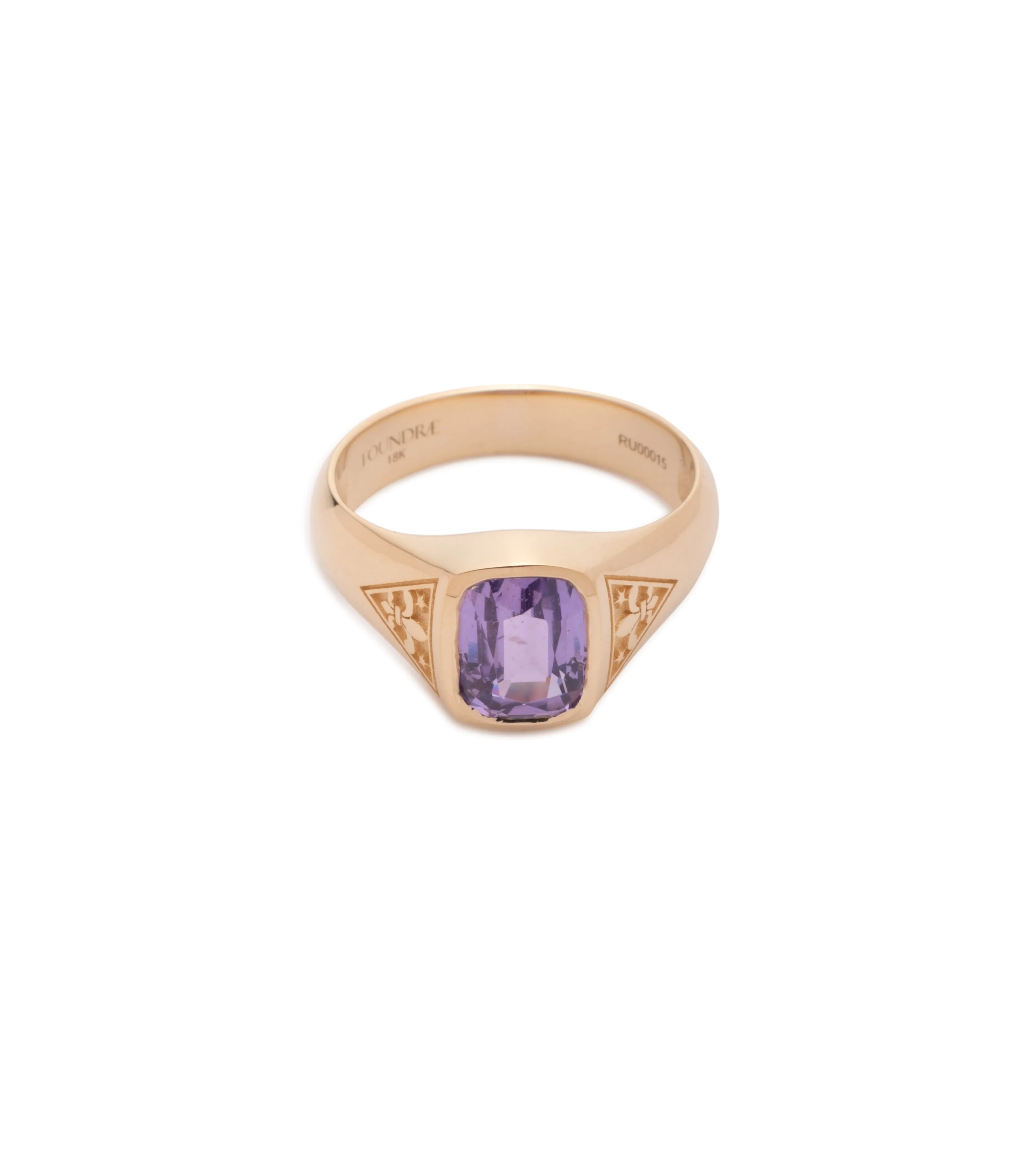 1.99 ct Purple Sapphire - Internal Compass : One of A Kind Gemstone Ring