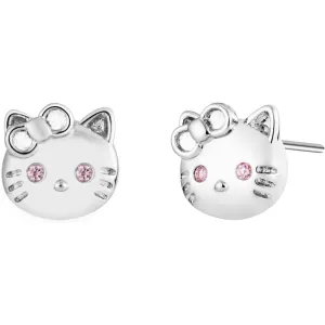 2D Hello Kitty Cat Stud Earrings Jewelry