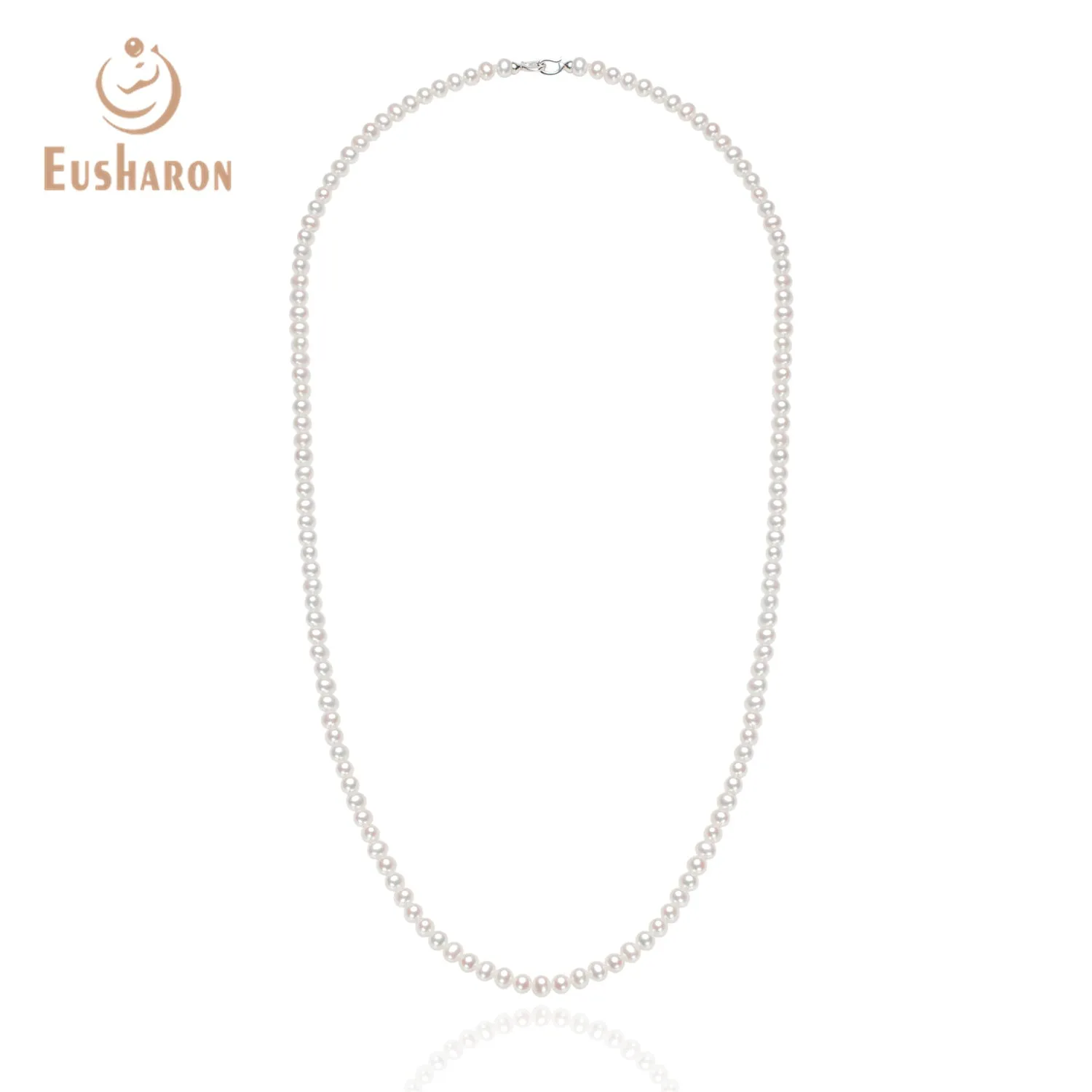 6-6.5mm AA  White Freshwater Pearl Opera Necklace