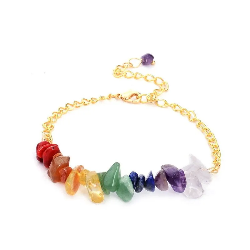 7 Chakras Stone Bracelet