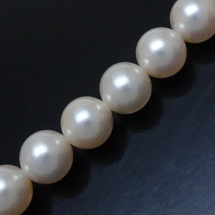 Akoya Pearl Necklace Silver 8.5-9mm