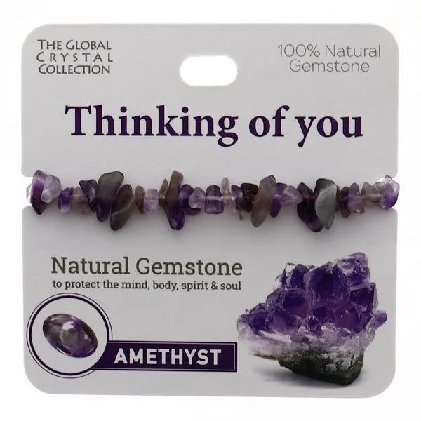 Amethyst Thinking Of You Gem Bracelet