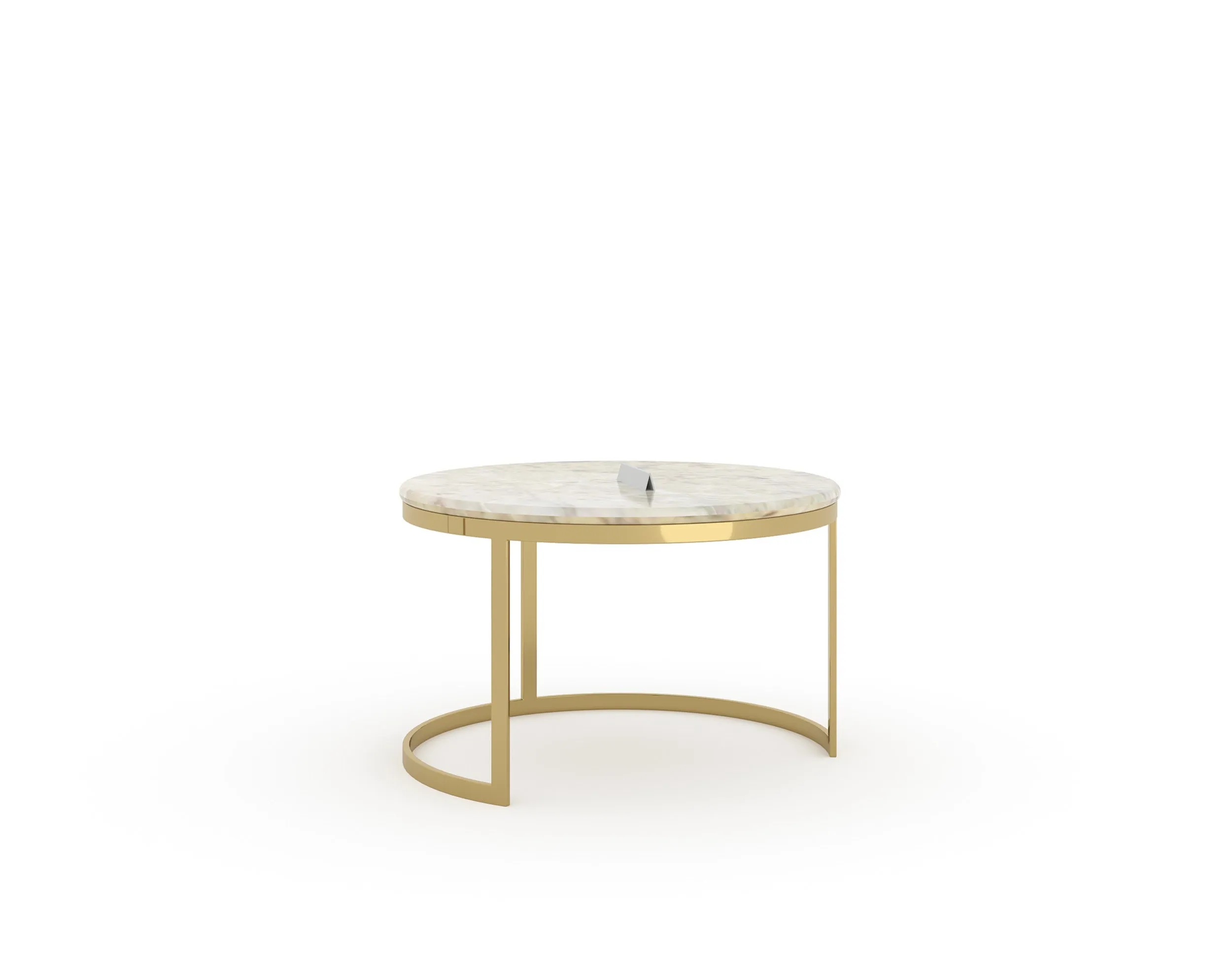 Arcus Nesting Coffee Table with Australian Onyx Top