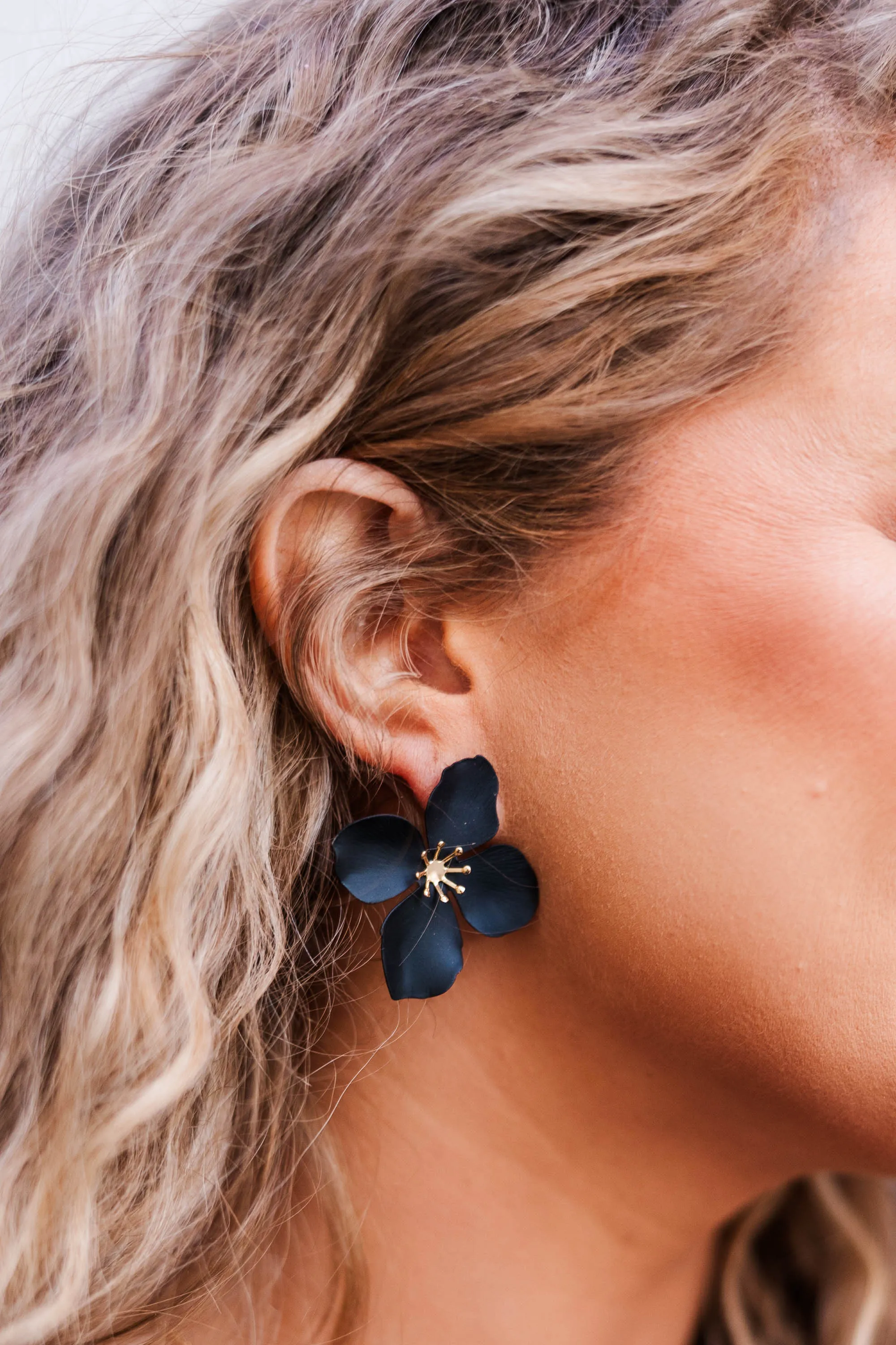 As Good As Can Be Earrings, Black-Gold