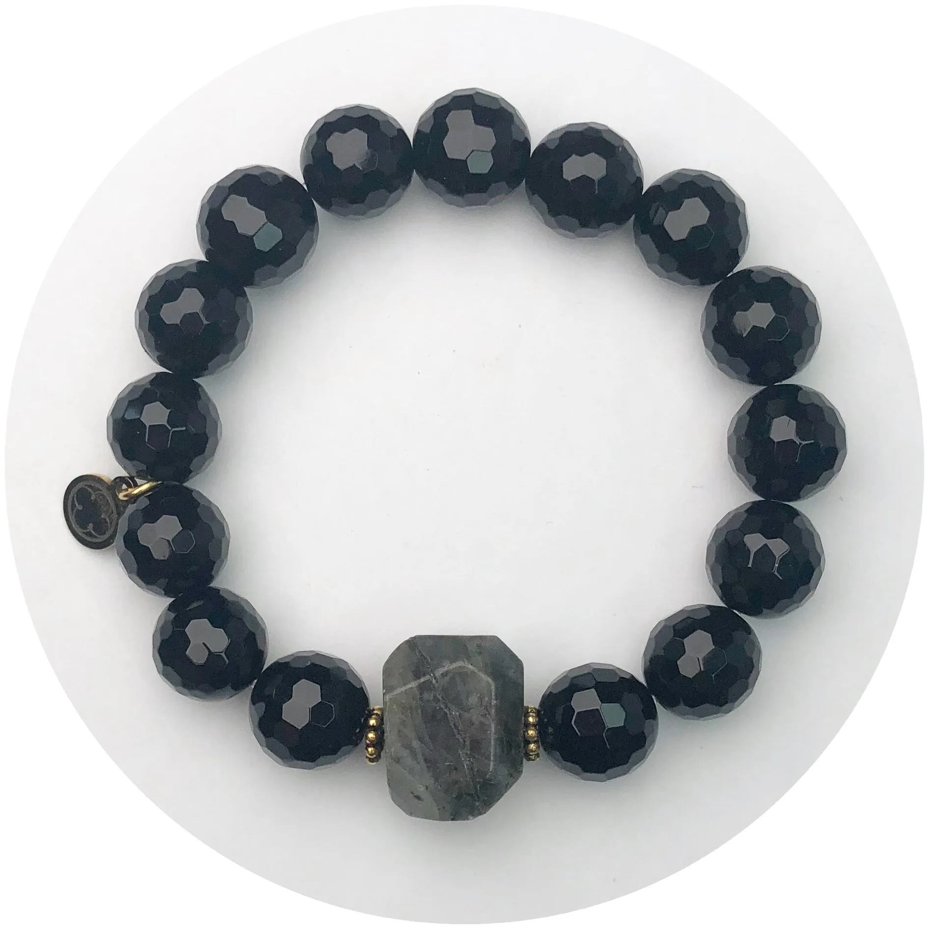 Black Onyx with Paloma Pewter Nugget Rock Candy