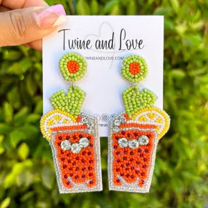 Bloody Mary Beaded Earrings