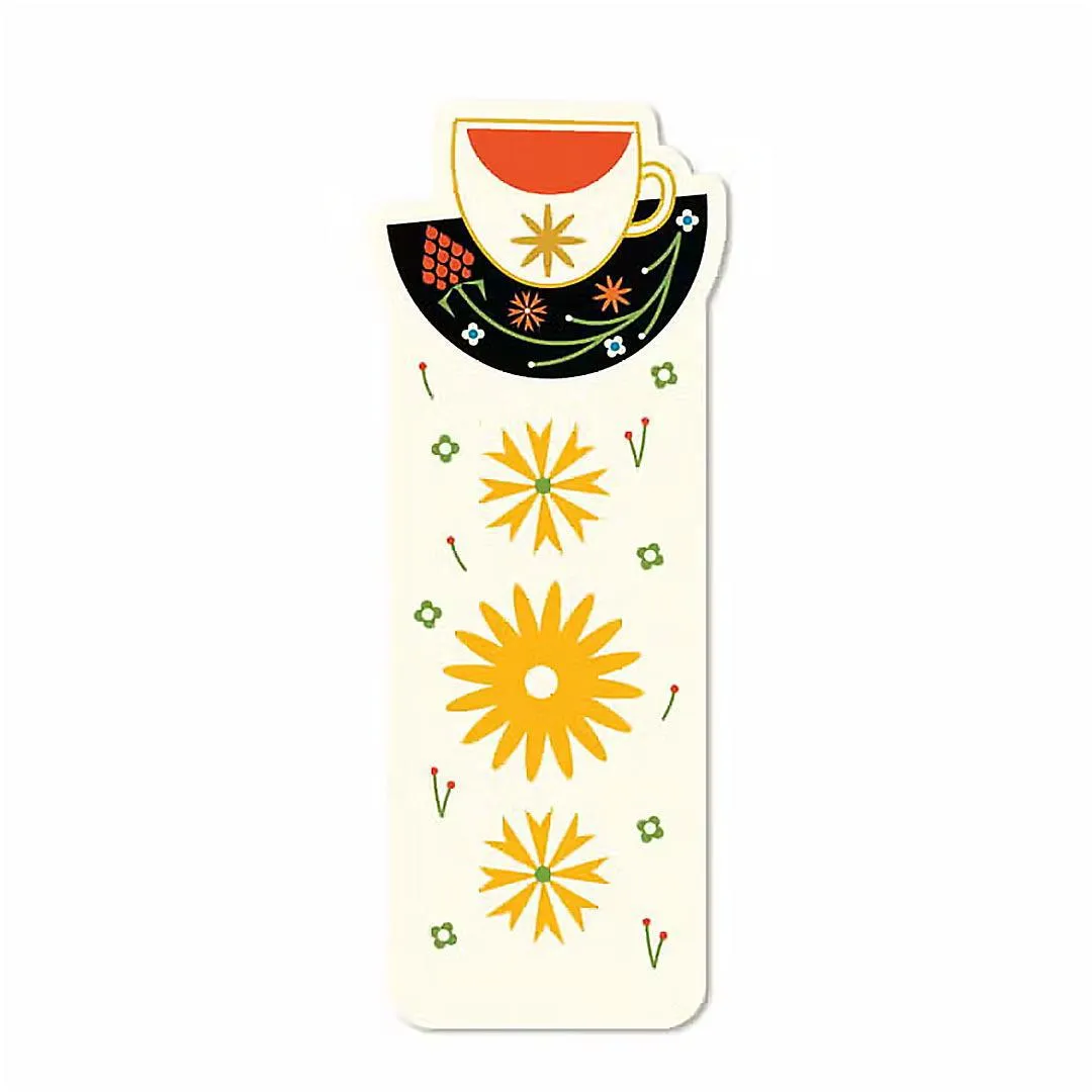 Bookmark - Folk Coffee/Tea Cup by Amber Leaders Designs