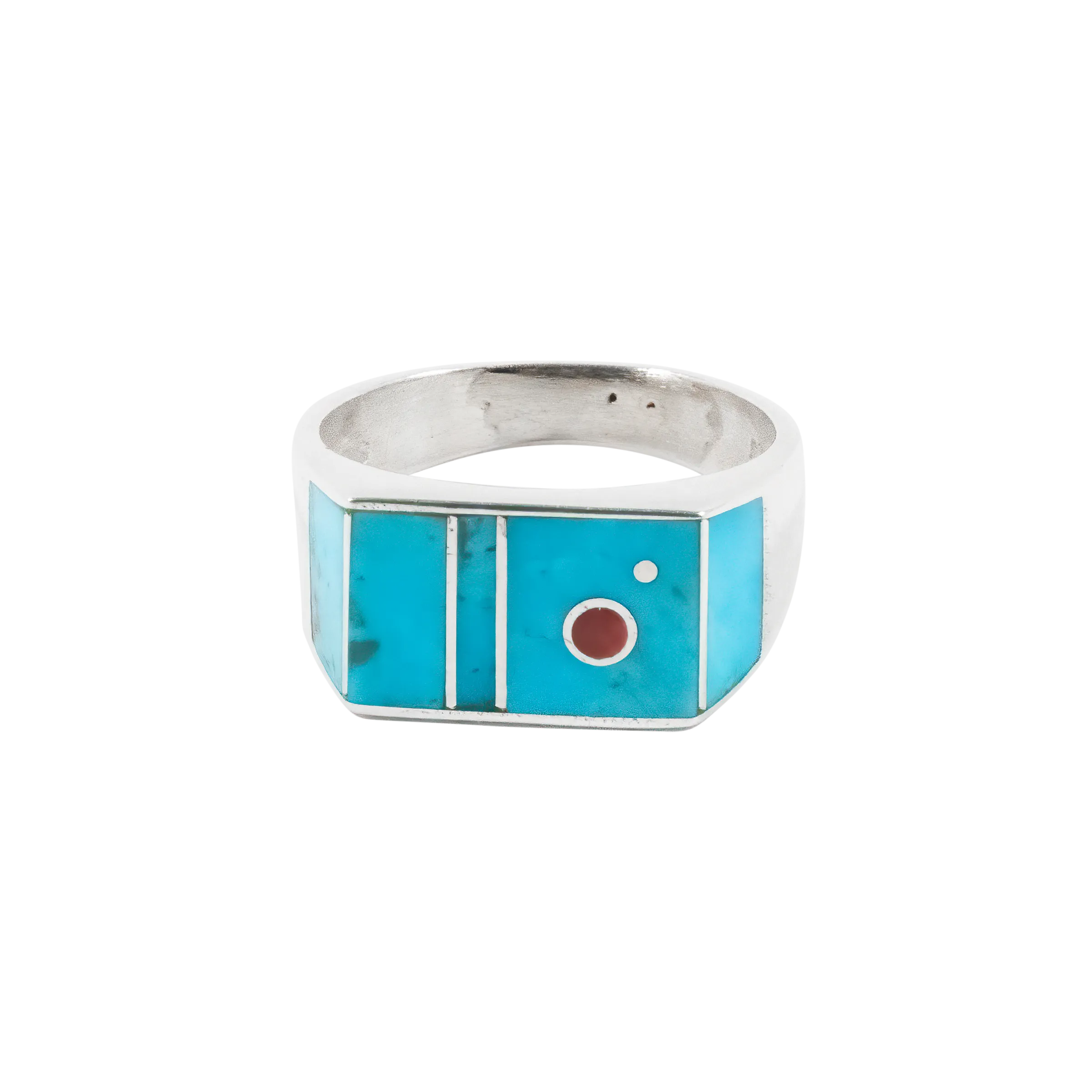 Coral & Kingman Turquoise Ring | Veronica Benally