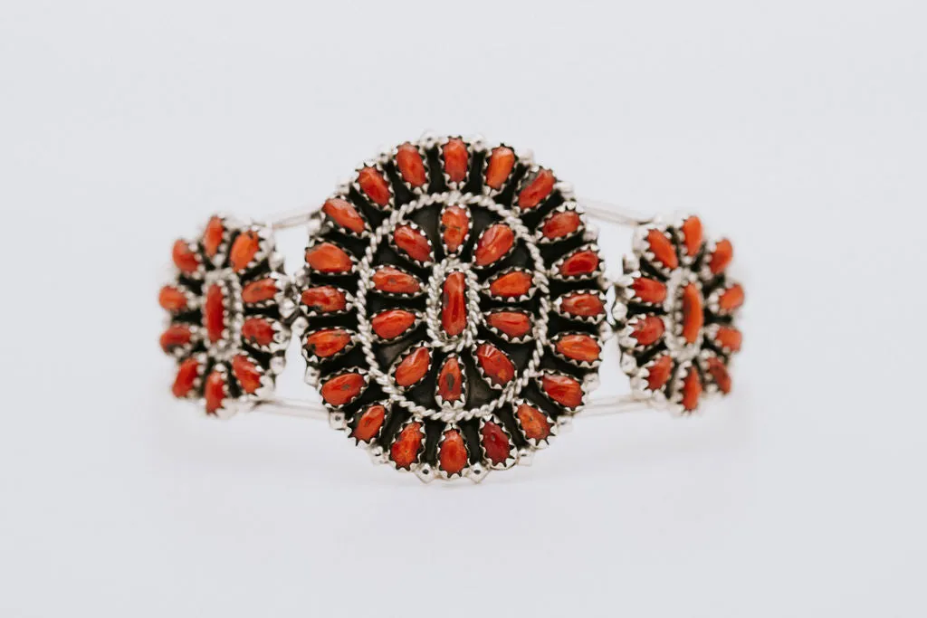 Coral Cluster Cuff