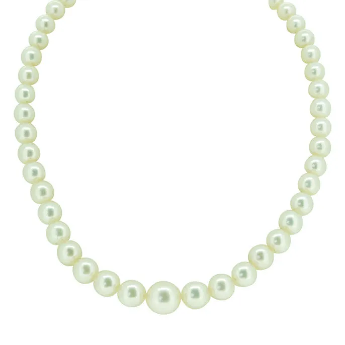 Cultured Pearl Necklace with Vintage Clasp