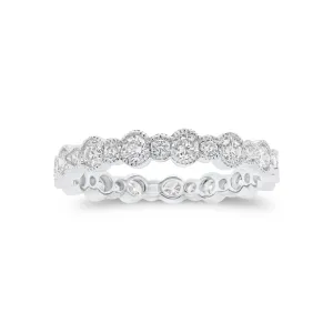 Diamond Milgrain Eternity Ring