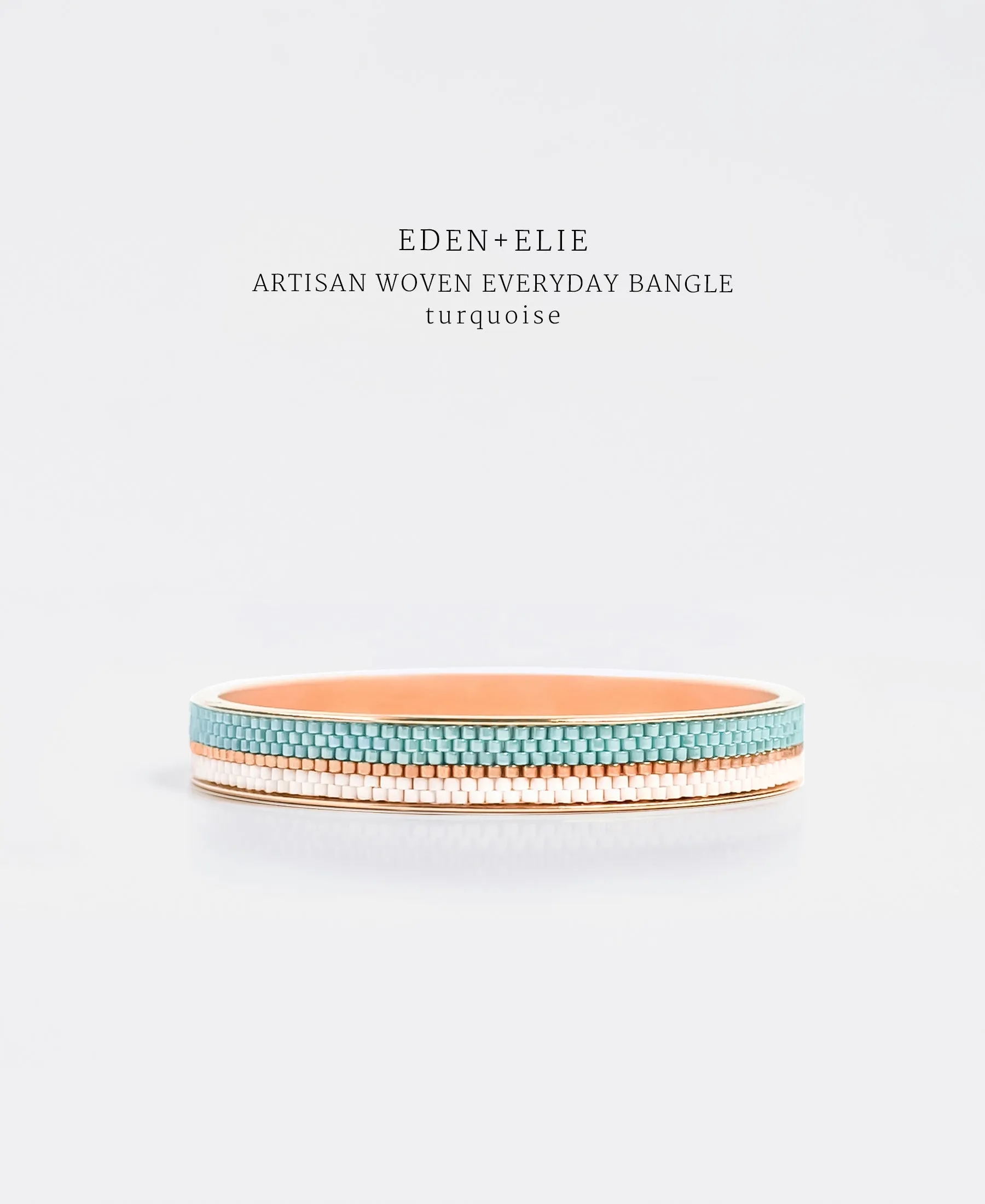 EDEN   ELIE Everyday Adjustable Length Necklace   Bangle Set - turquoise