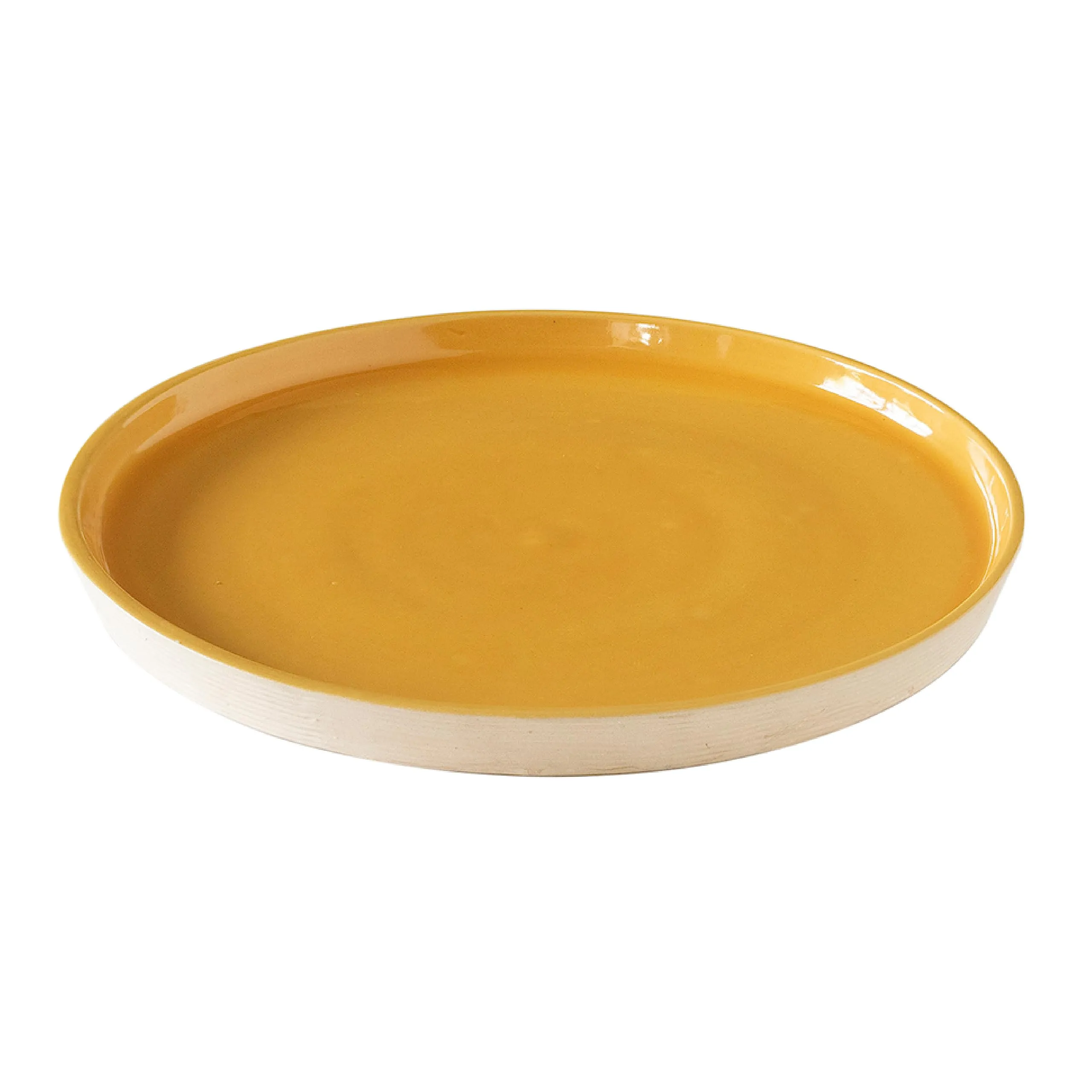 Ellementry Amber Love Ceramic Dinner Plate | Microwave, Oven, Freezer and Dishwasher Safe | Aesthetic Plates for Breakfast, Lunch and Dinner | Decorative Crockery for Dining and Gifting | Dinnerware