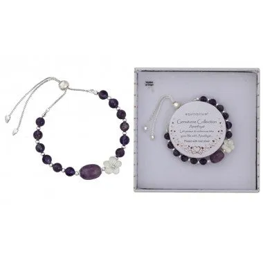 Equilibrium Jewellery Gemstone Amethyst Bracelet