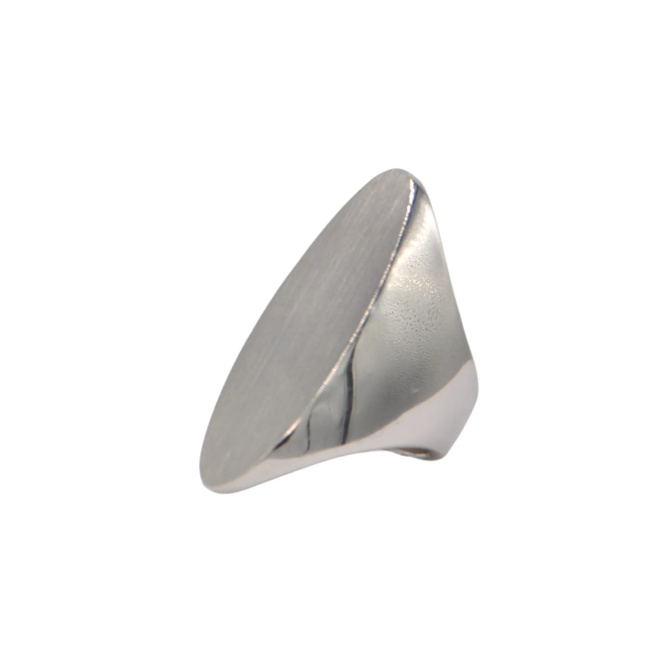 Estate Singed Sterling Silver Oversized Oval Signet Ring