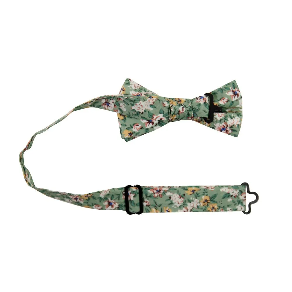 Faded Jade Bow Tie (Pre-Tied)