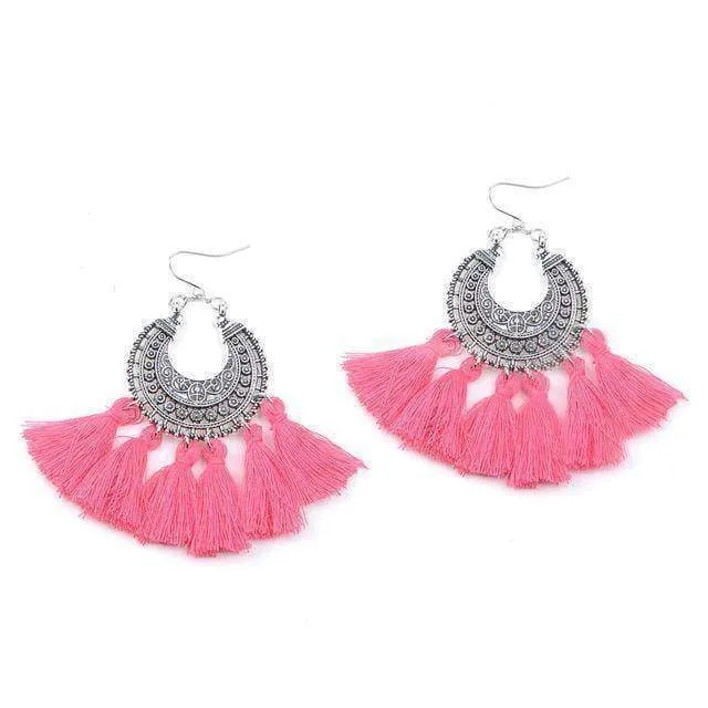 Fashion boho tassel earring vintage bohemia women jewelry