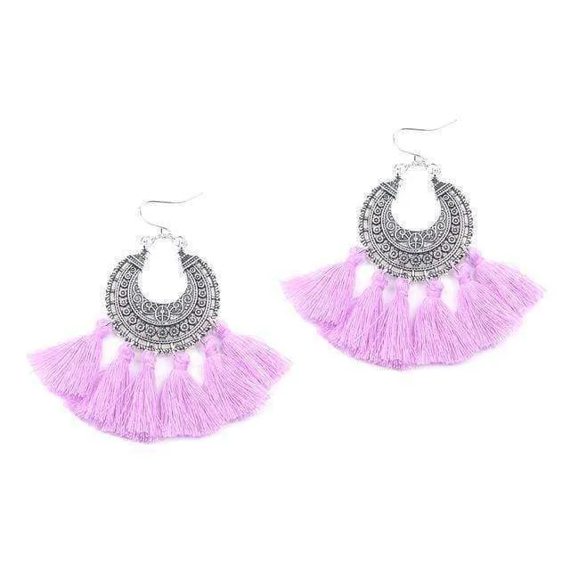 Fashion boho tassel earring vintage bohemia women jewelry