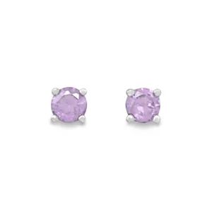 February Birthstone Stud Earrings