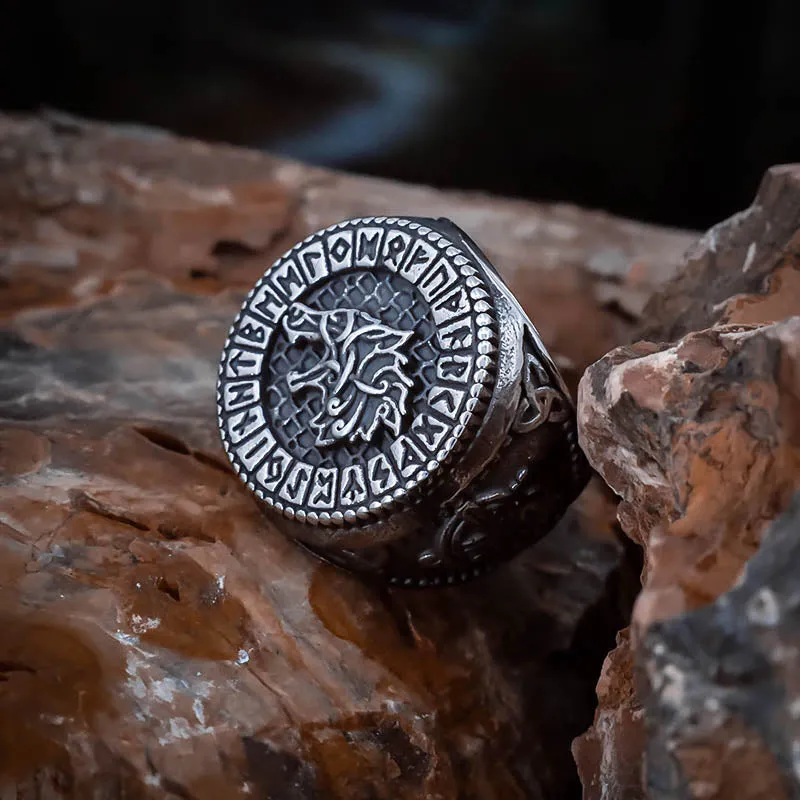 Fenrir Signet Ring - Stainless Steel