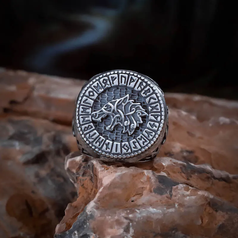 Fenrir Signet Ring - Stainless Steel