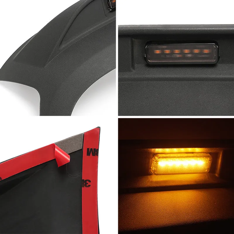 Front Hood Protector with Amber LED Lights for 2018-Later Jeep Wrangler JL & Gladiator JT