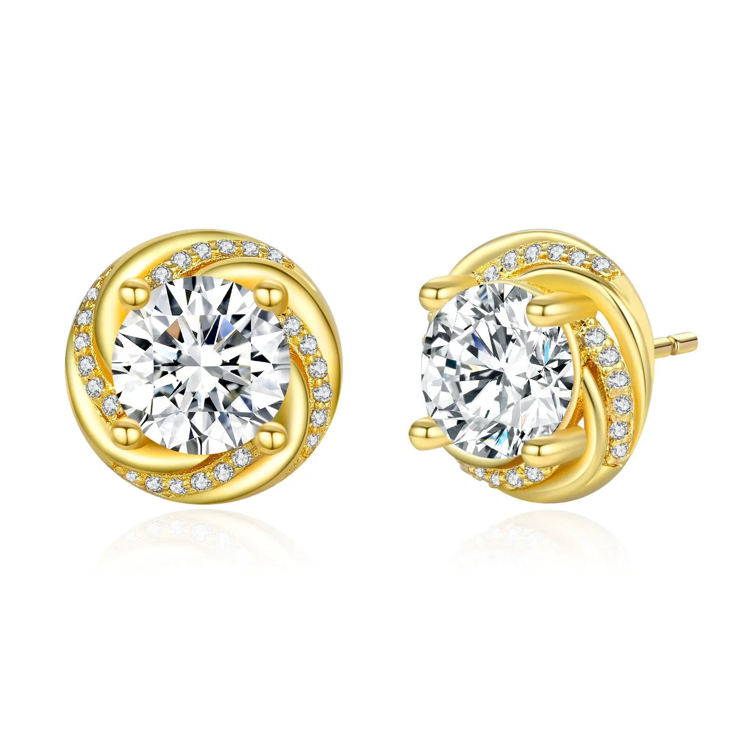 Genevive Provence Basket Stud Earrings