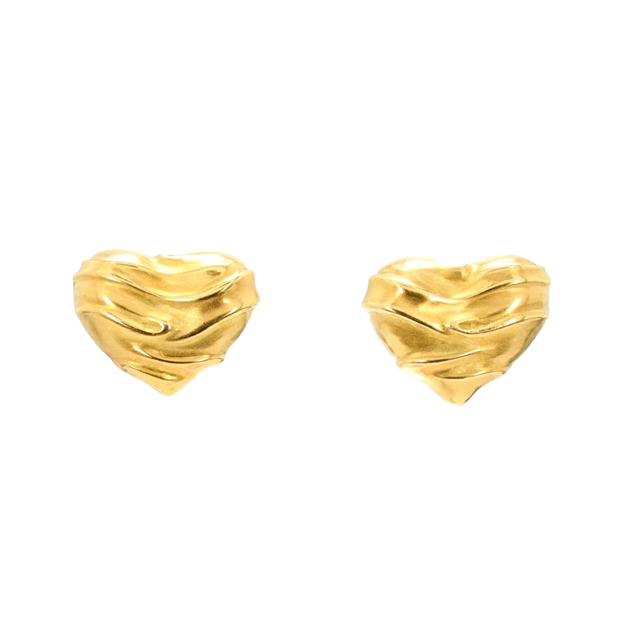 Gold Heart Earrings