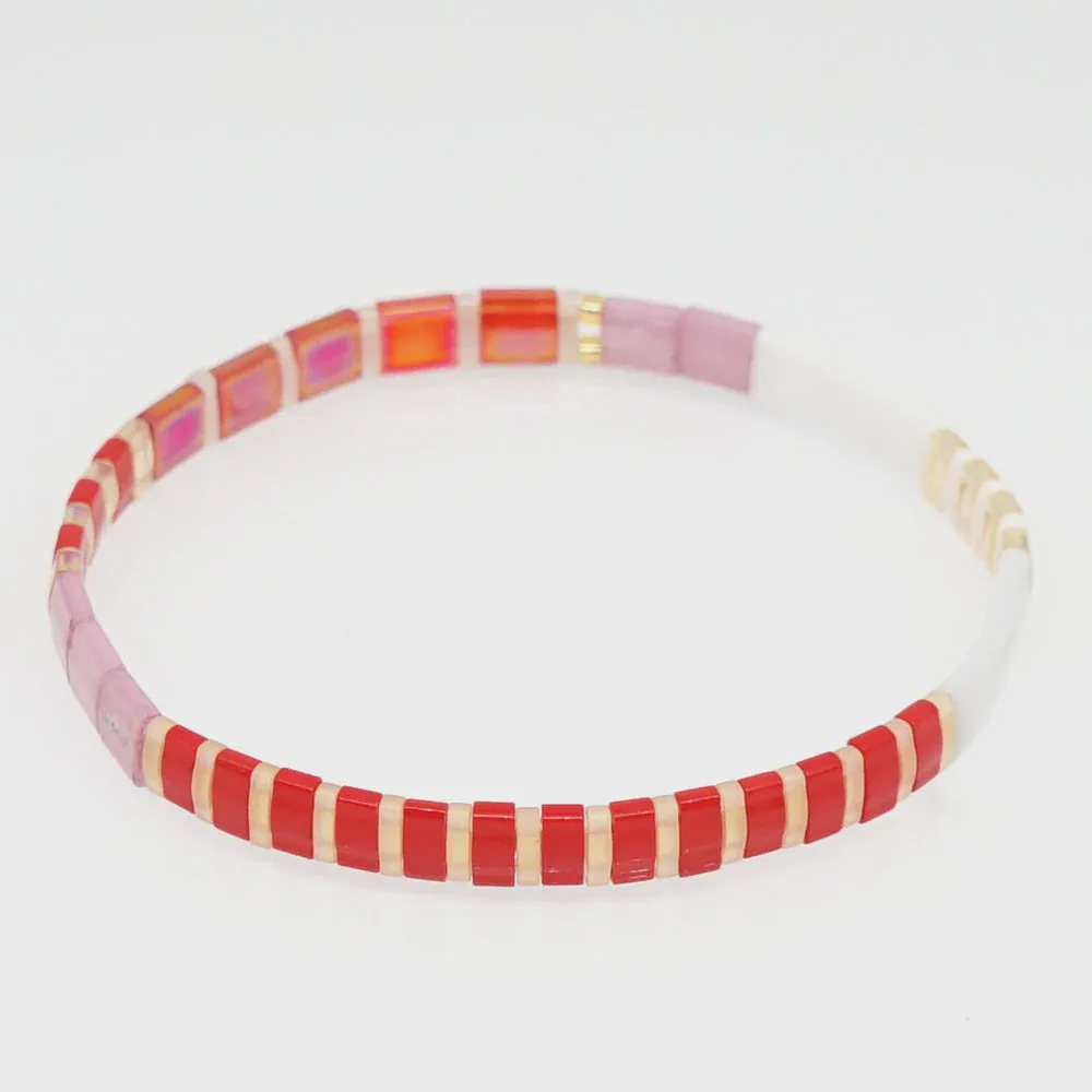 Ibiza Bracelet - Coral & Sorbet Mix