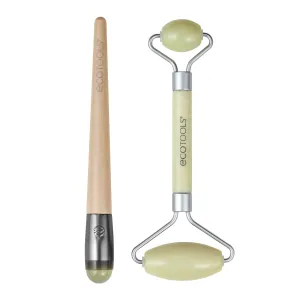 Jade Facial Roller and Eye Roller Duo