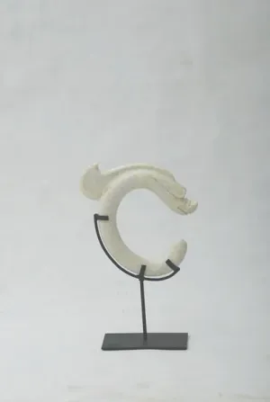 Jade Han Dragon Statue With Stand - Small