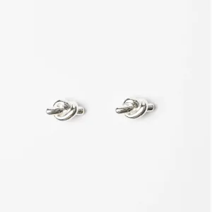 Knot Rod Earrings | Silver