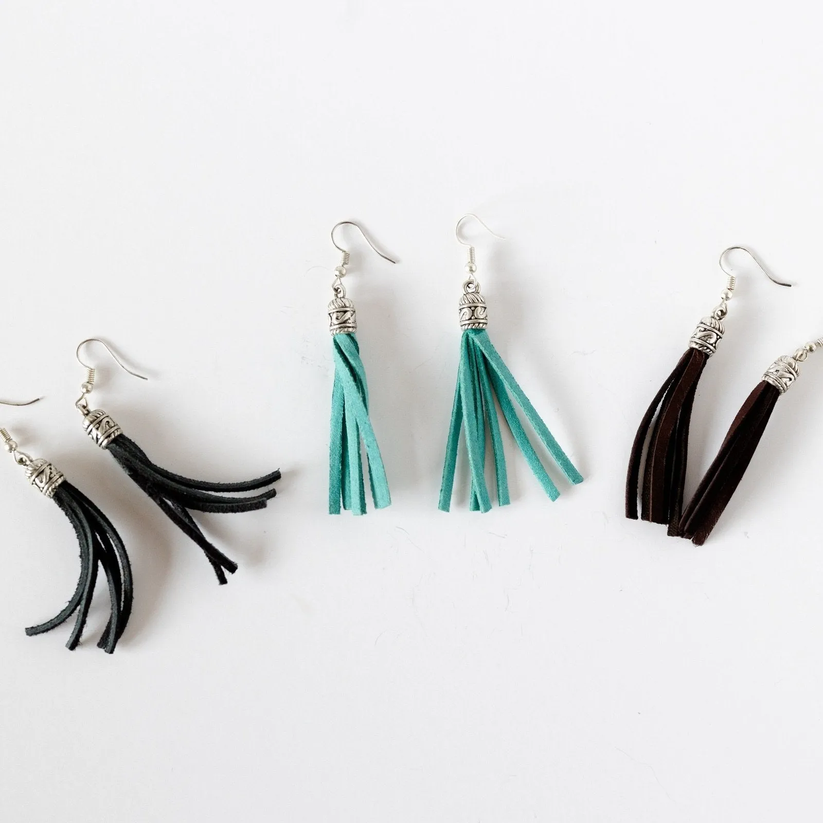 Leather Tassel Earrings