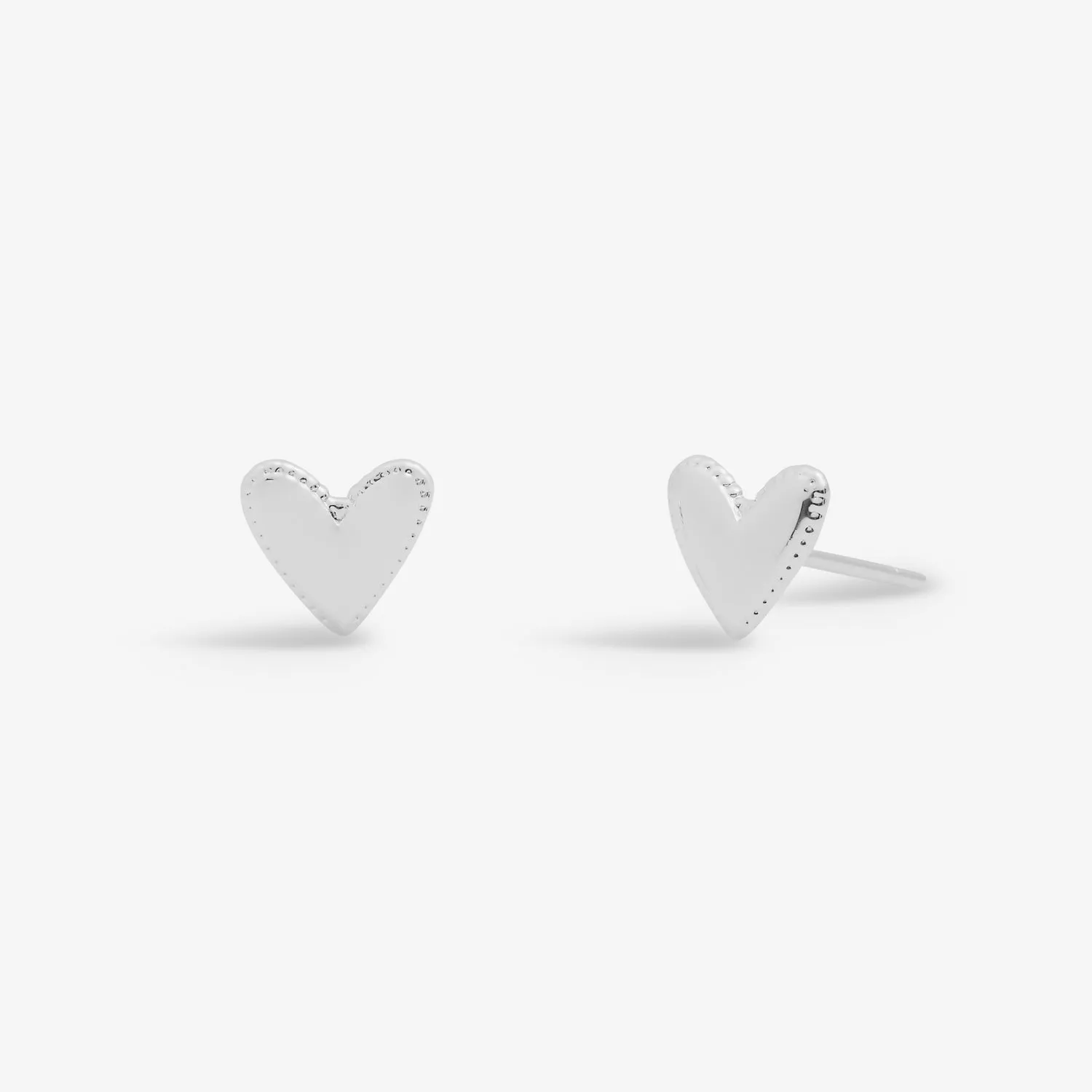 Lifes A Charm Love Silver Plated Earrings 7861