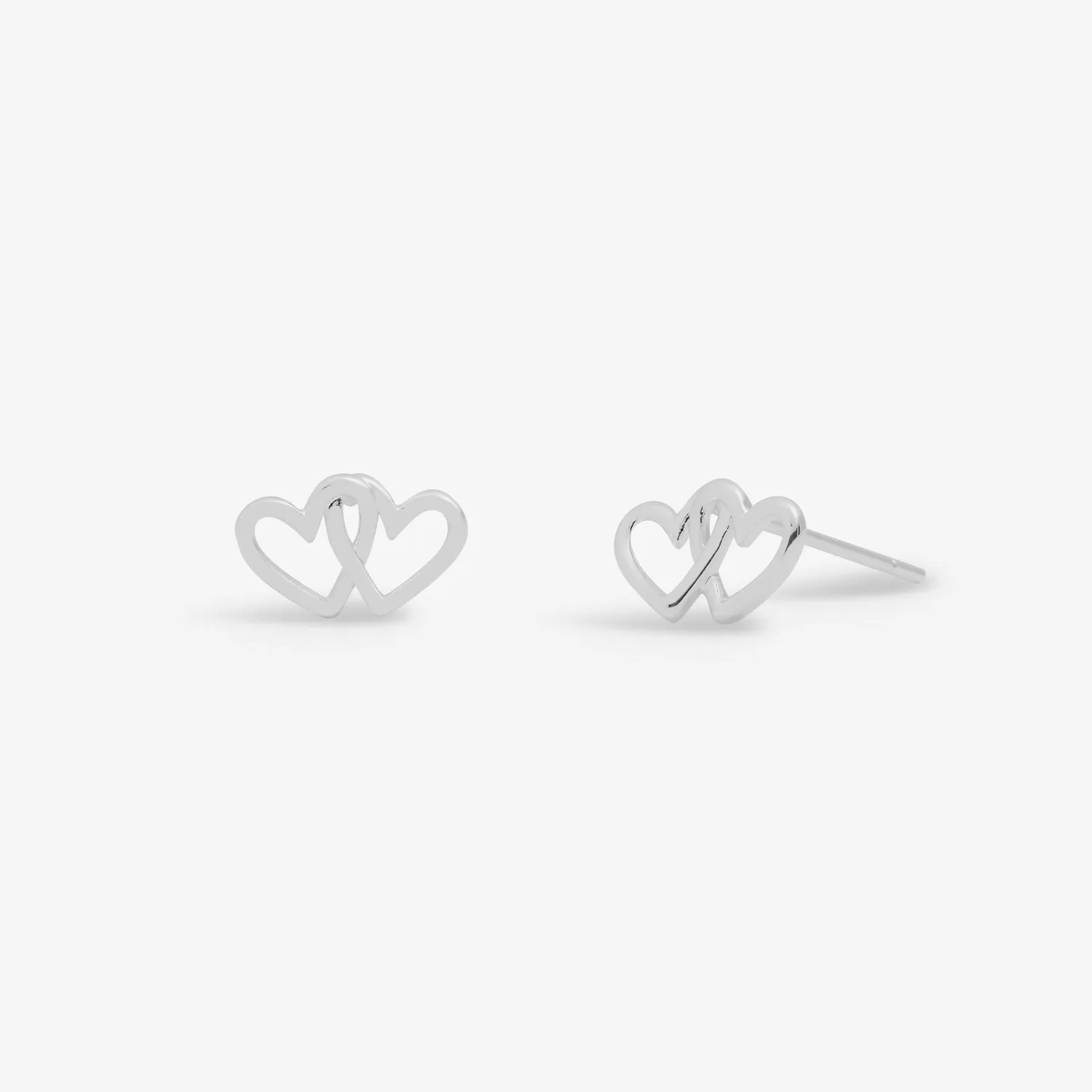 Lifes A Charm Love Silver Plated Earrings 7861