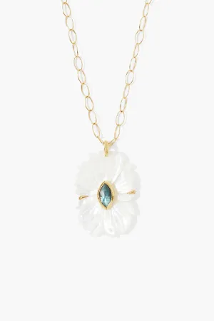 Magnolia Necklace White MOP Mix