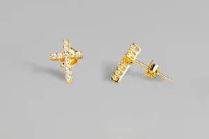 Meghan Browne 18k Saint Earrings - Gold