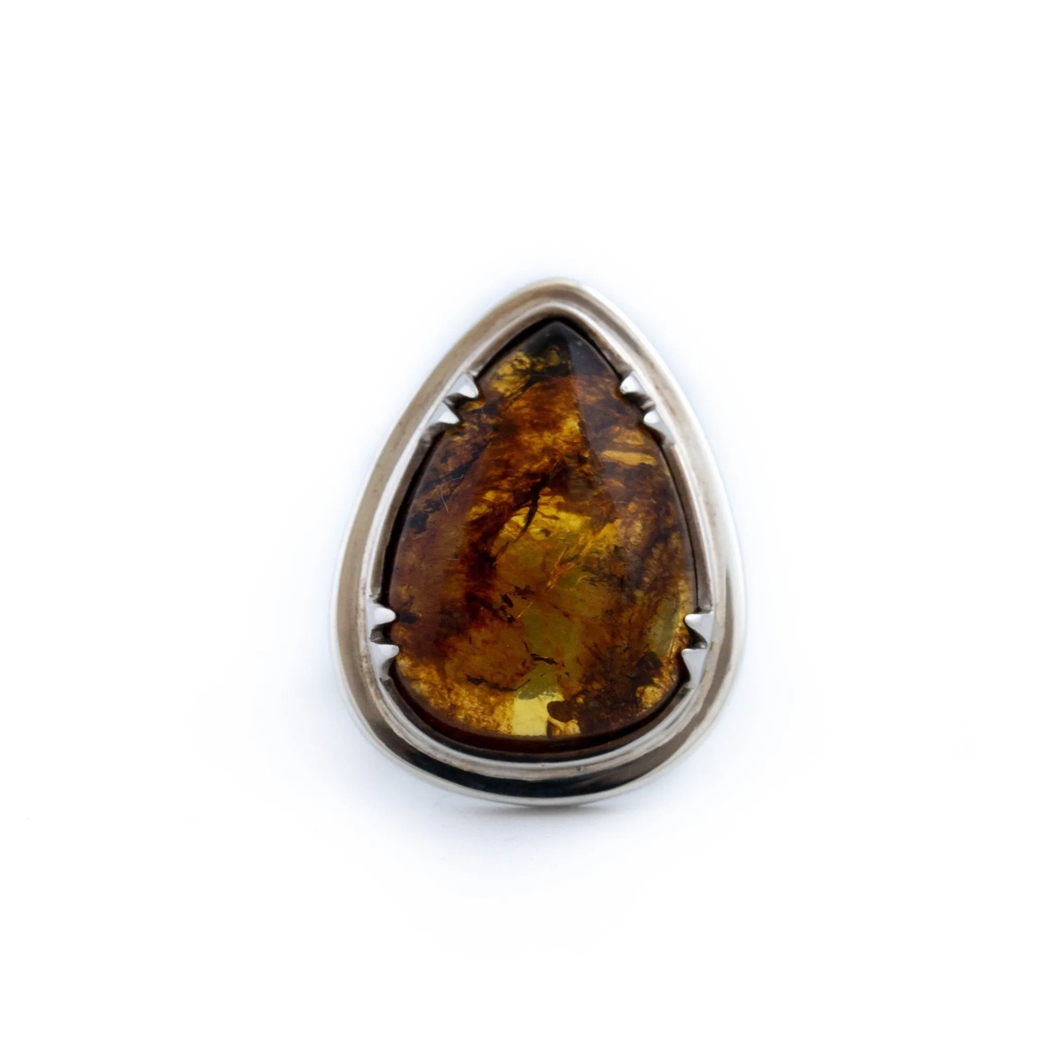 Mexican Amber Sunset Ring