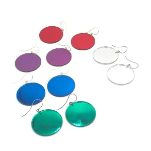 Mirror Disc Drop Earrings *DOORBUSTER!*