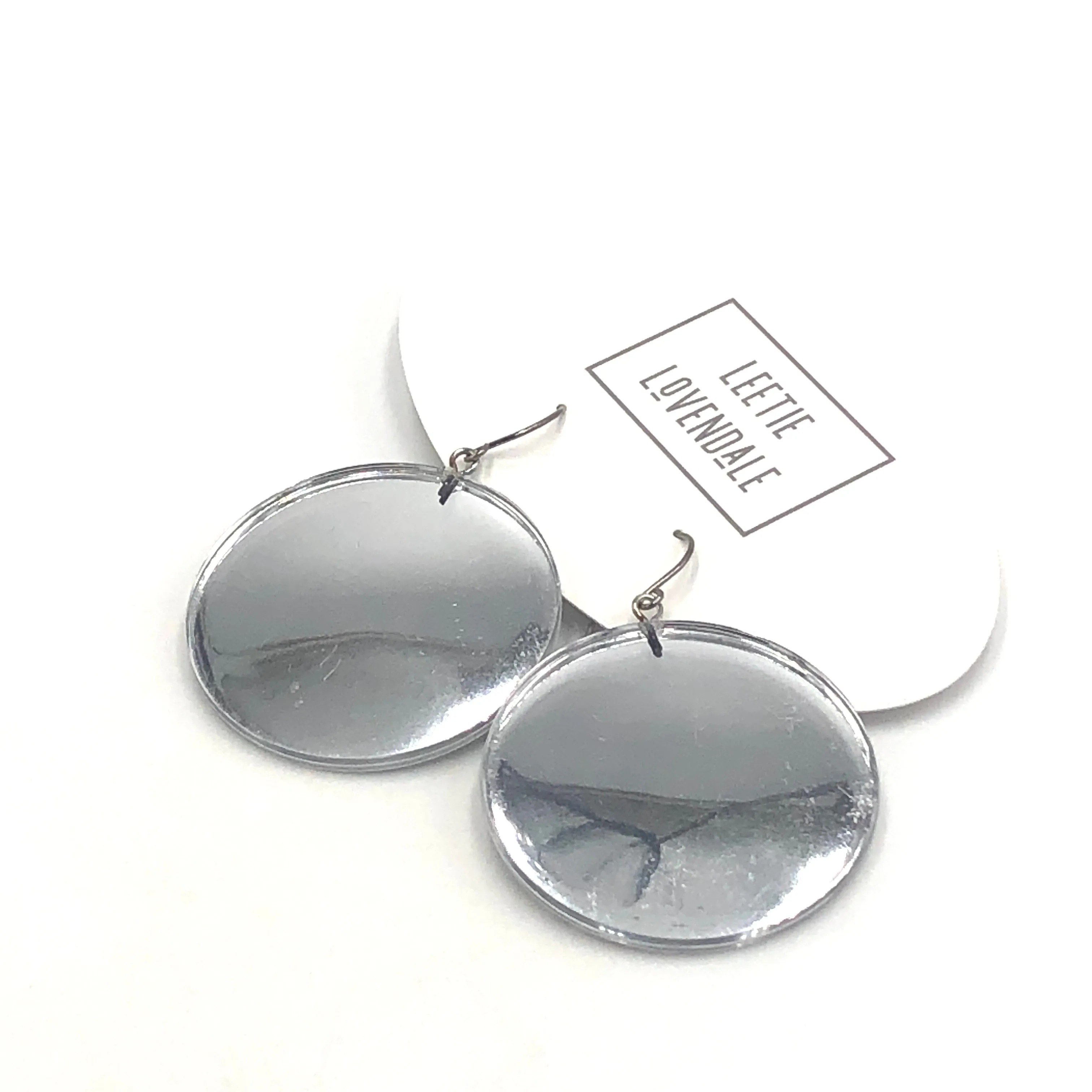 Mirror Disc Drop Earrings *DOORBUSTER!*