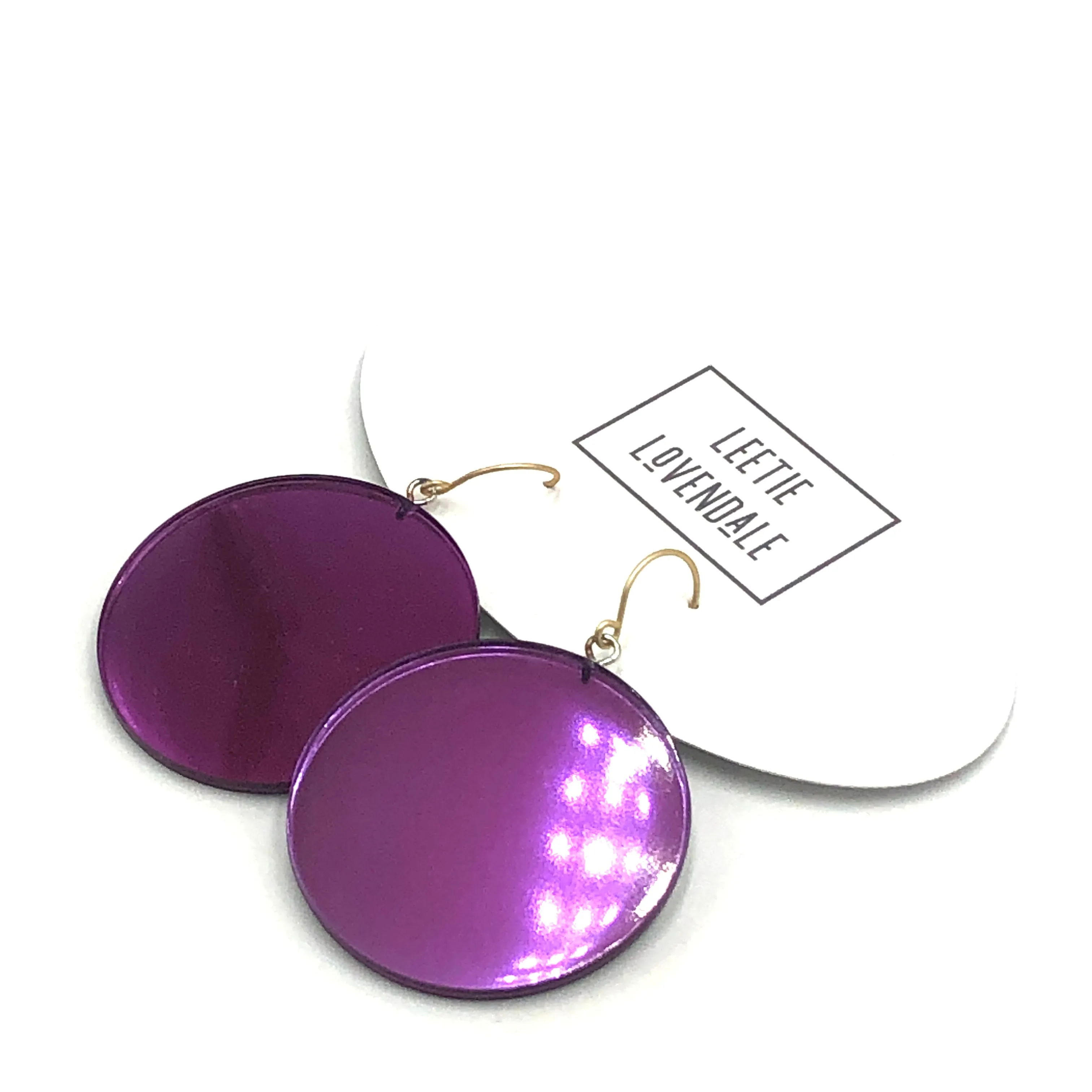 Mirror Disc Drop Earrings *DOORBUSTER!*