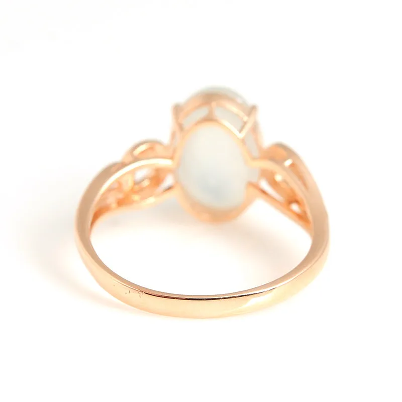 Natural Jade Ring Jadeite Gold Ring RG40