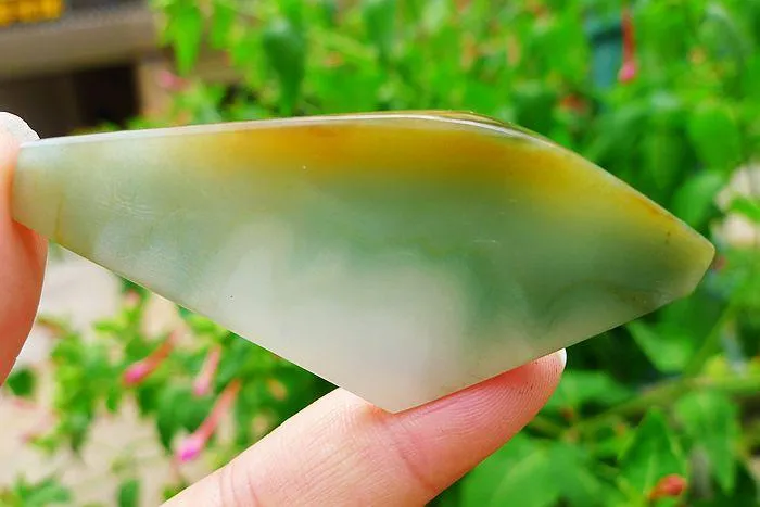 Natural Jade Rough Jadeite Raw (22g,6.6X3.1X0.5cm)