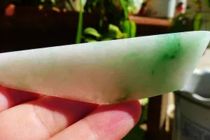 Natural Jade Rough Jadeite Raw (22g,8.8X2.4X0.5cm)