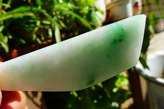 Natural Jade Rough Jadeite Raw (22g,8.8X2.4X0.5cm)