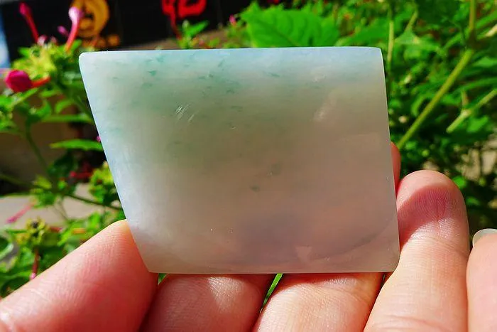 Natural Jade Rough Jadeite Raw (33g,5.3X3.9X0.5cm)