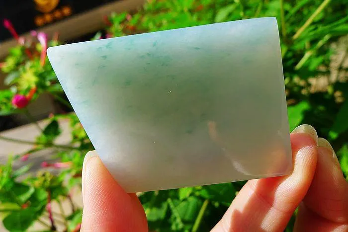 Natural Jade Rough Jadeite Raw (33g,5.3X3.9X0.5cm)